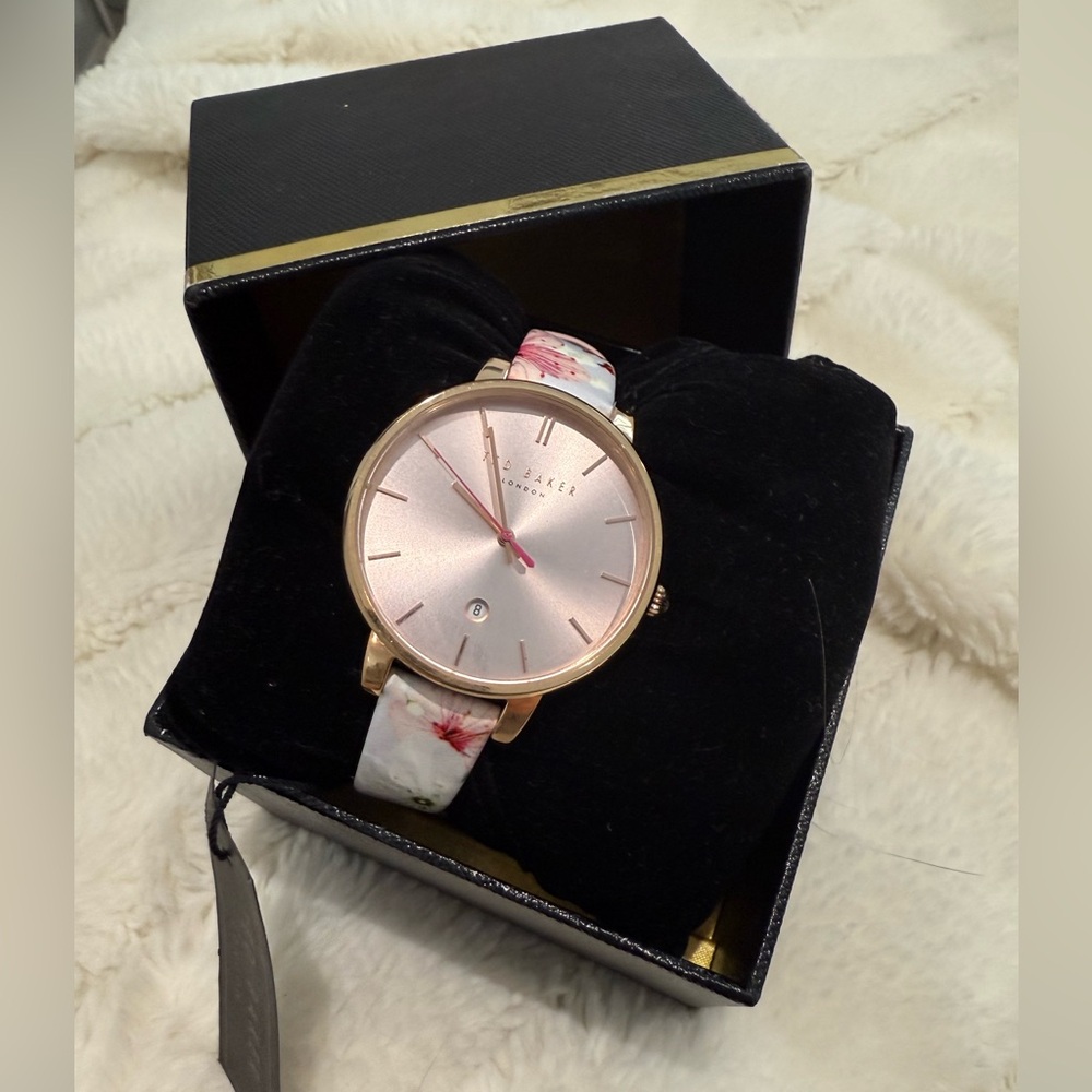 Ted Baker London TE50272014 Women's Kate Blossoming Floral Leather Strap Watch